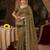 Olive Color Beeds Work Silk Blend Saree