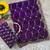 Purple Color Beeds Work Silk Blend Saree