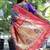Slate grey paithani silk blend saree with contrast border & zari floral weaving
