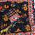 Black Color Printed And Latkan Work Silk Blend Saree