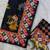 Black Color Printed And Latkan Work Silk Blend Saree