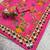 Pink Color Printed And Latkan Work Silk Blend Saree