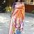 Orange silk blend paithani saree with peacock pallu, golden zari border