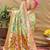 Mint green patola silk blend saree with bird motif paithani pallu and zari border