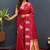 Rani pink silk blend banarasi saree with golden zari buti and border