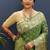 Dark green silk blend banarasi saree with all-over gold zari jaal work