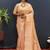 Gajri pink silk blend banarasi saree with all-over gold zari jaal work