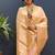 Gajri pink silk blend banarasi saree with all-over gold zari jaal work
