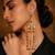 Gold Plated Kashmiri Long Jhumka Earrings with Pearl Beads