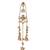 Gold Plated Kashmiri Long Jhumka Earrings with Pearl Beads
