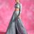 Ice Blue Thread Embroidered Organza Lehenga Set