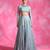 Ice Blue Thread Embroidered Organza Lehenga Set
