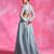 Ice Blue Thread Embroidered Organza Lehenga Set