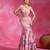 Sugar Pink Printed Crepe Organza Mermaid Lehenga Set