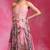 Sugar Pink Printed Organza Chanderi Corset Lehenga Set