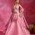 Sugar Pink Organza Beaded Kurti Lehenga Set