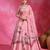 Sugar Pink Resham Embroidered Organza Lehenga Set