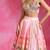 Pink Floral Printed Organza Crepe Lehenga Set