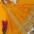Yellow fendy silk embroidered stitched kurta set