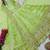 Parrot green green fendy silk embroidered stitched kurta set
