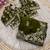 Mehndi Green Color sequence And embroidery work Satin Saree