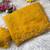 Yellow Color  Beads Work Silk Blend Saree