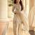 Ivory simar silk blend mirror work kurta palazzo set with dupatta
