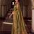 mahendi color smart floral embroidered tissue saree for festive looks