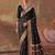 black color beautiful woven designer soft silk blend saree for festive rich looks