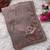 Beige Color Beads And Embroidery Work Satin Saree