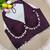 Plum rayon silk blend navratri halter neck blouse
