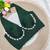 Green rayon silk blend navratri halter neck blouse