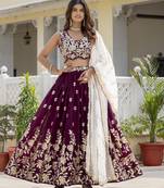 Trending Georgette Embroidery lehenga choli