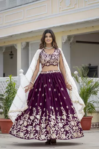 Trending Georgette Embroidery lehenga choli
