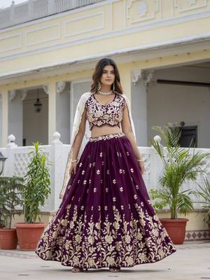 Trending Georgette Embroidery lehenga choli 3