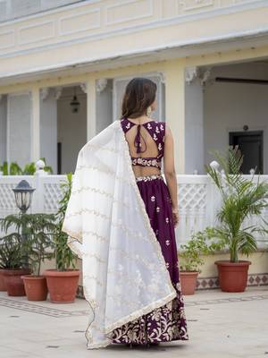 Trending Georgette Embroidery lehenga choli 6