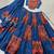 blue printed foil work cotton navratri lehenga choli set