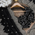 Black Color embroidery And sequence work Chiffon Saree
