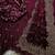 Wine Color embroidery And sequence work Chiffon Saree