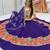 Women's Purple Navratri Chaniya Choli with Kutchi Mirror Work Blouse & Embroidered Dupatta
