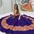 Women's Purple Navratri Chaniya Choli with Kutchi Mirror Work Blouse & Embroidered Dupatta