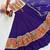 Women's Purple Navratri Chaniya Choli with Kutchi Mirror Work Blouse & Embroidered Dupatta