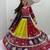 Women's Multicolor Navratri Chaniya Choli with Embroidered Lehenga, Designer Blouse & Purple Dupatta