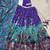 Purple Tussar Silk Madhubani Lehenga Choli