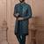 Turquoise indowestern for men