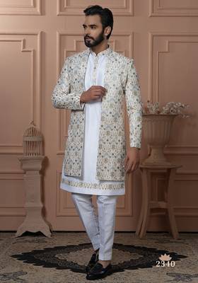Off white indowestern for men 1