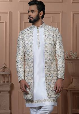 Off white indowestern for men 2