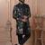 Floral black indowestern for men | premium men's ethnic wear