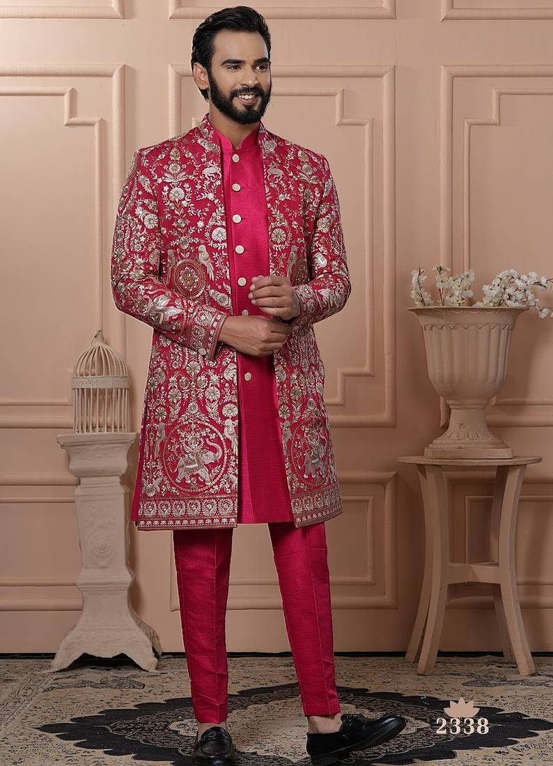 Rani ponk open indowestern for men