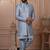 Grey color open indowestern for men | premium men's ethnic wear